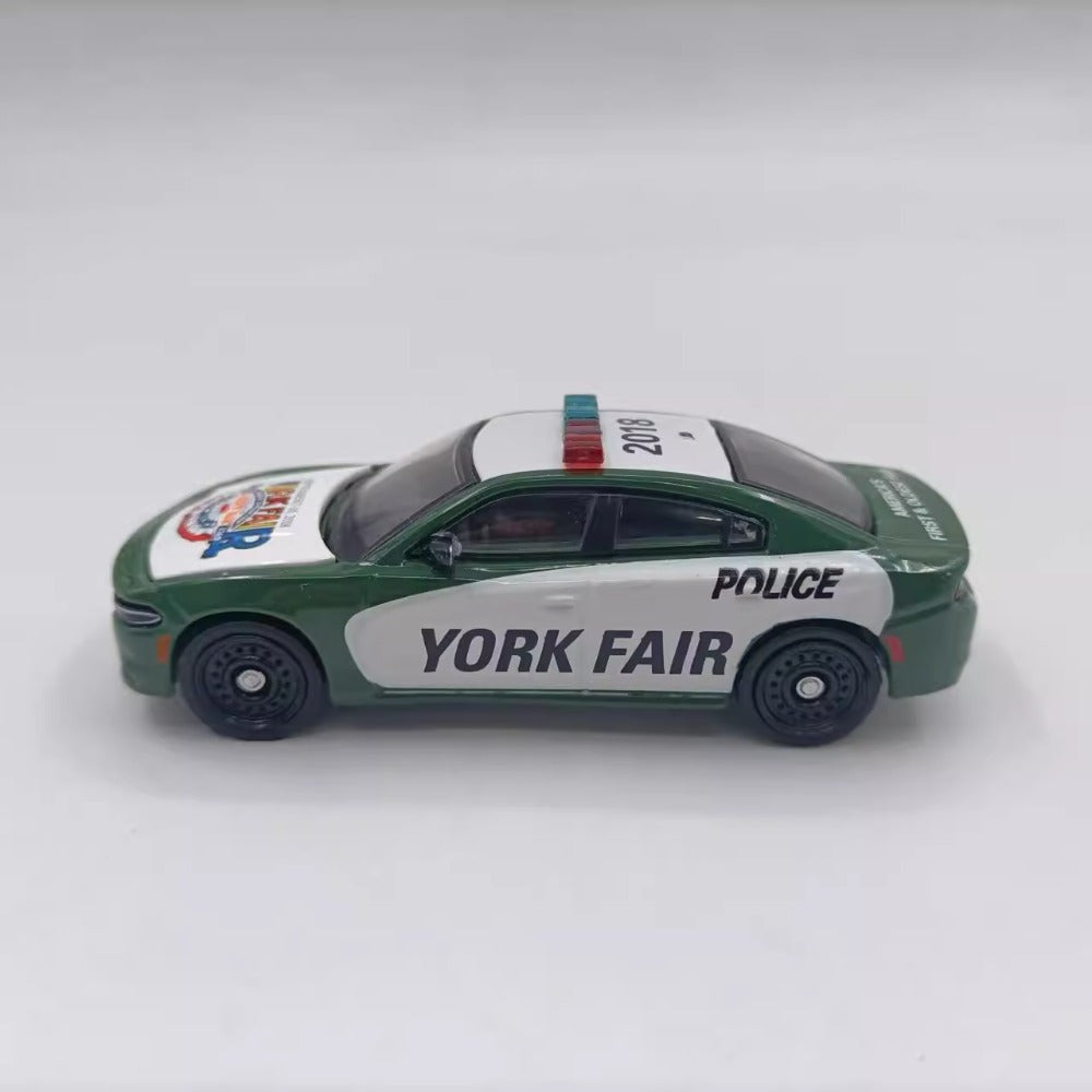 1/64 Scale 2018 York Fair Dodge Charger Police Car Diecast Model