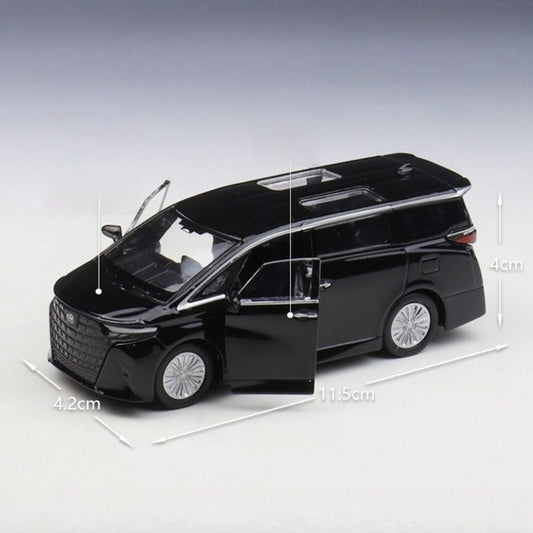 1/36 Scale 2024 Toyota Alphard MPV Diecast Model Car Pull Back Toy