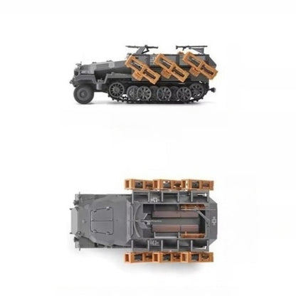1/72 Scale Wurfrahmen 40 Stuka zu Fuss & Sd.Kfz. 251 German WWII Multiple Rocket Launcher Pre-built Plastic Collectible Model