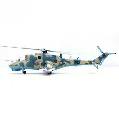1/72 Scale Mil Mi-24P Helicopter East German Air Force Basepohl Air Base Diecast Model