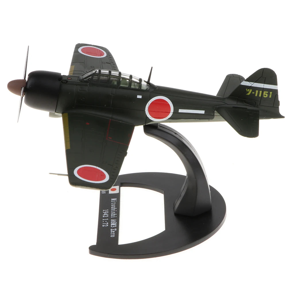 Mitsubishi A6M3 Zero Japanese WWII Fighter Aircraft 1/72 Scale Diecast Model