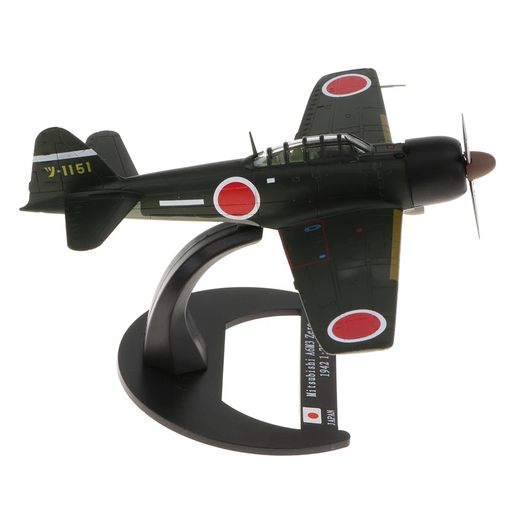 Mitsubishi A6M3 Zero Japanese WWII Fighter Aircraft 1/72 Scale Diecast Model