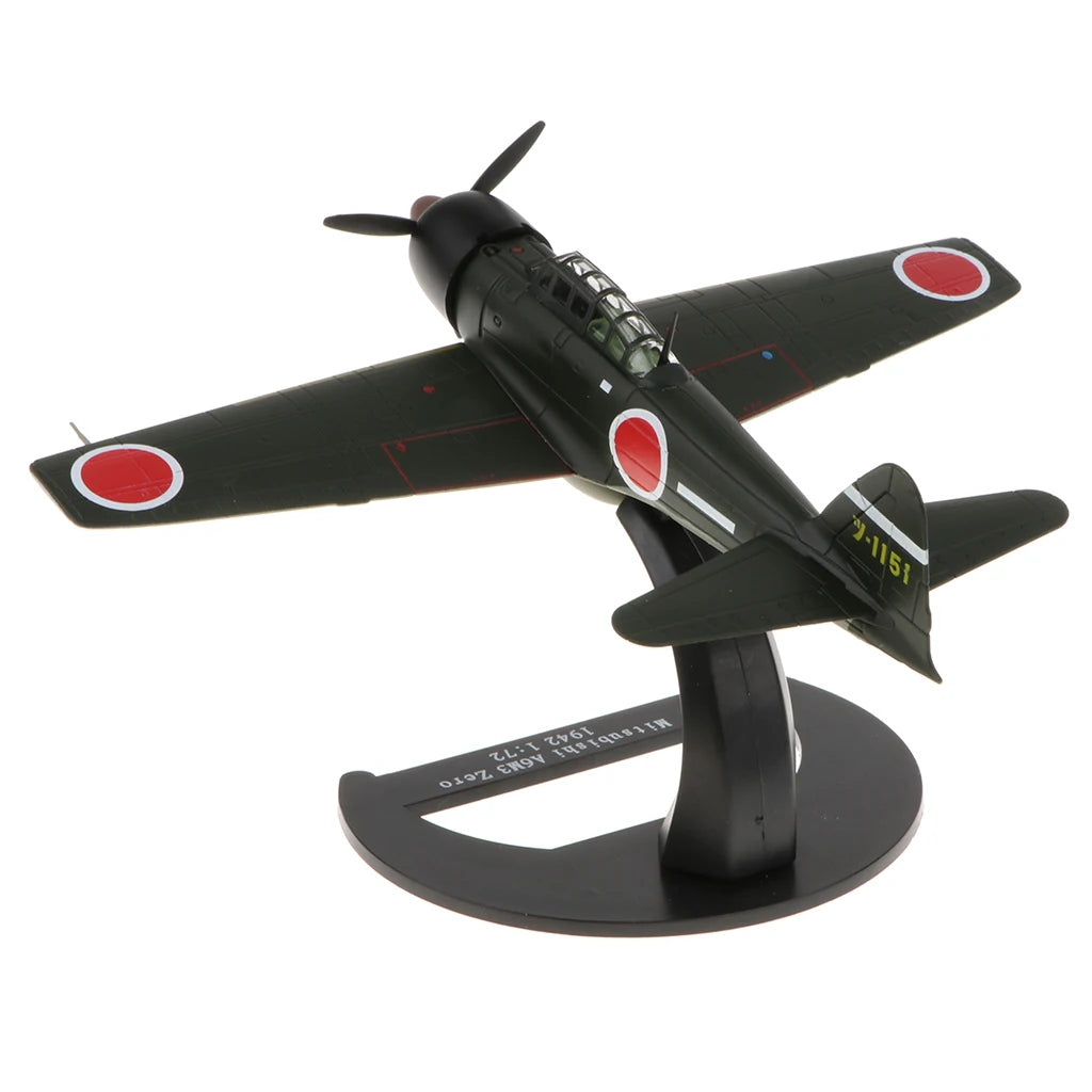 Mitsubishi A6M3 Zero Japanese WWII Fighter Aircraft 1/72 Scale Diecast Model