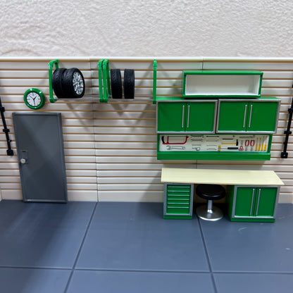 1/43 Scale Garage Diorama Set Plastic Build Your Own Garage Model