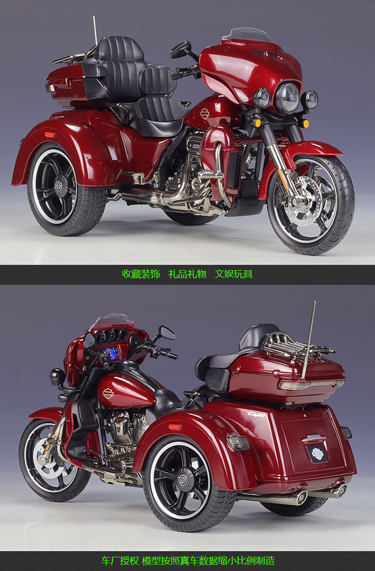 1/12 Scale 2021 Harley-Davidson CVO Tri Glide Trike Diecast Model