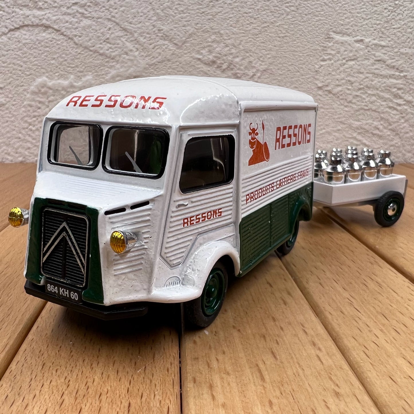 1 43 Scale 1950 Citroen H Van with Trailer Diecast Model old boy hobby