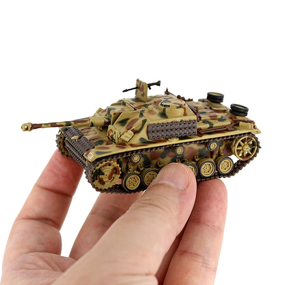 1/72 Scale WWII German Sd.Kfz. 250 Half-Track Panzer Tank Sturmgeschütz III Assault Gun Diecast Model