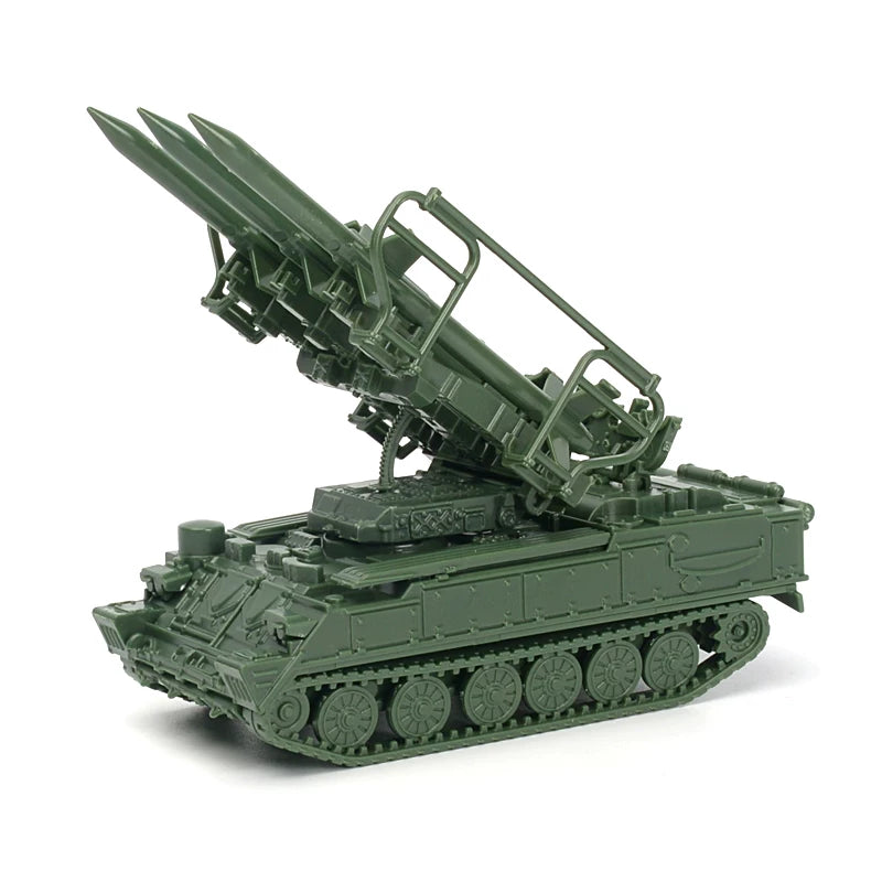 1/72 Scale 2K12 Kub SA-6 Gainful Surface-to-Air Missile System Pre-built Plastic Collectible Model