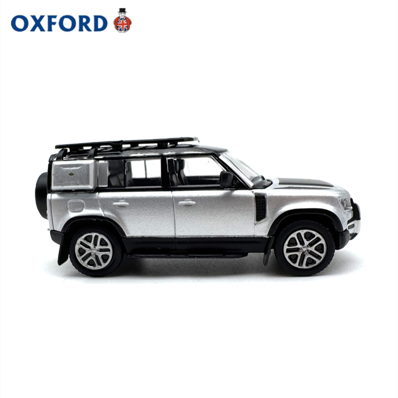 1/76 Scale New Land Rover Defender 110 Silver Diecast Model Car