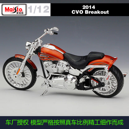 1/12 Scale 2014 Harley-Davidson CVO Breakout Diecast Model Motorcycle