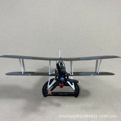 1/72 Scale 1942 Fairey Swordfish WWII British Biplane Torpedo Bomber Diecast Model Aircraft