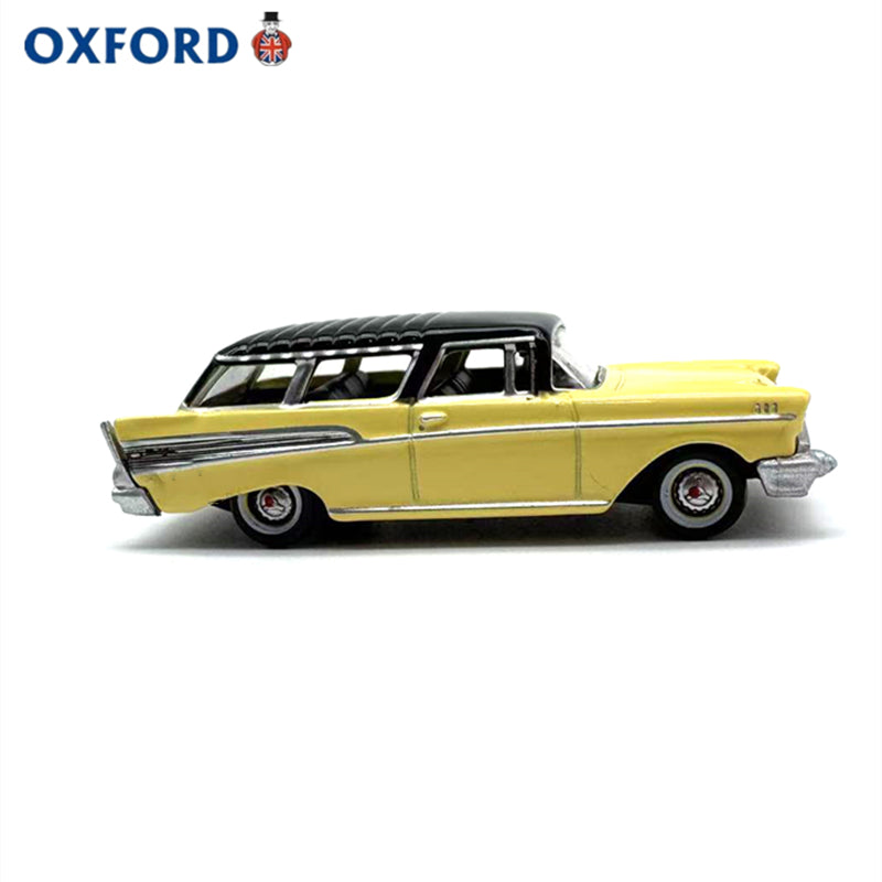 1/87 Scale 1957 Chevrolet Nomad Sport Wagon Yellow Diecast Model Car