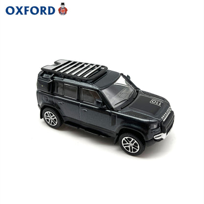 1/76 Scale New Land Rover Defender 110 Black Diecast Model Car