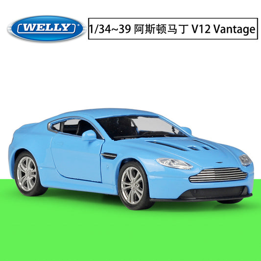 1/36 Scale Aston Martin V12 Vantage Sports Car Diecast Model Pull Back Toy