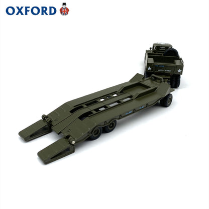 1/76 Scale US Army Diamond T Tank Transporter and Trailer Diecast Model