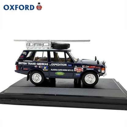 1/76 Scale Range Rover Classic British Trans-Americas Expedition Diecast Model Car