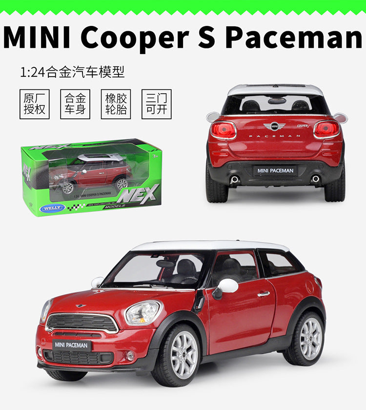 1/24 Scale Mini Cooper S Paceman Subcompact crossover SUV Diecast Model ...