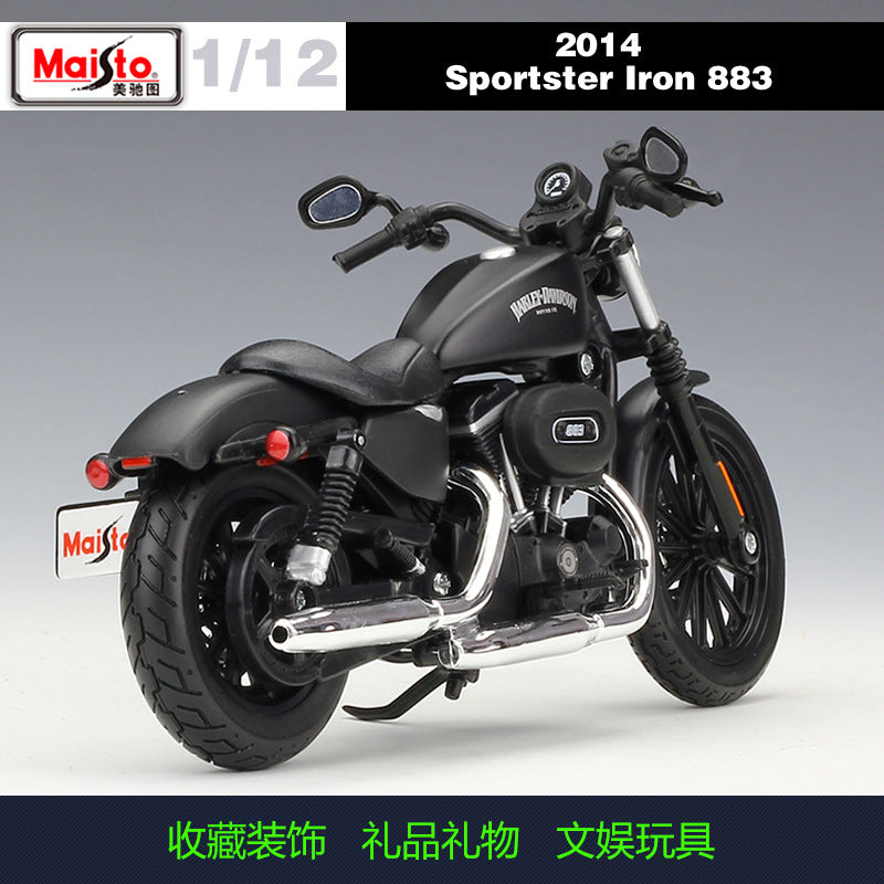 1/12 Scale 2014 Harley-Davidson Sportster Iron 883 Diecast Model Motorcycle