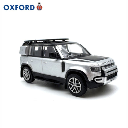 1/76 Scale New Land Rover Defender 110 Silver Diecast Model Car