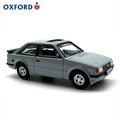 1/76 Scale Ford Escort XR3i Grey Diecast Model Car