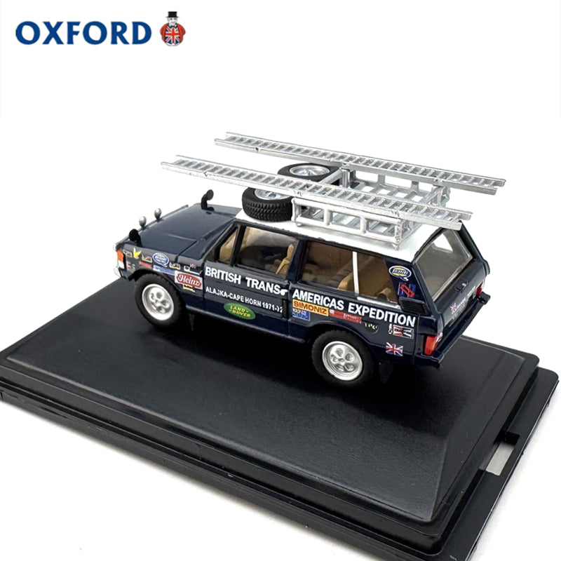 1/76 Scale Range Rover Classic British Trans-Americas Expedition Diecast Model Car