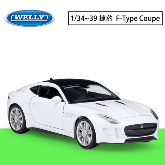 1/36 Scale Jaguar F-Type Coupe Diecast Model Car Pull Back Toy
