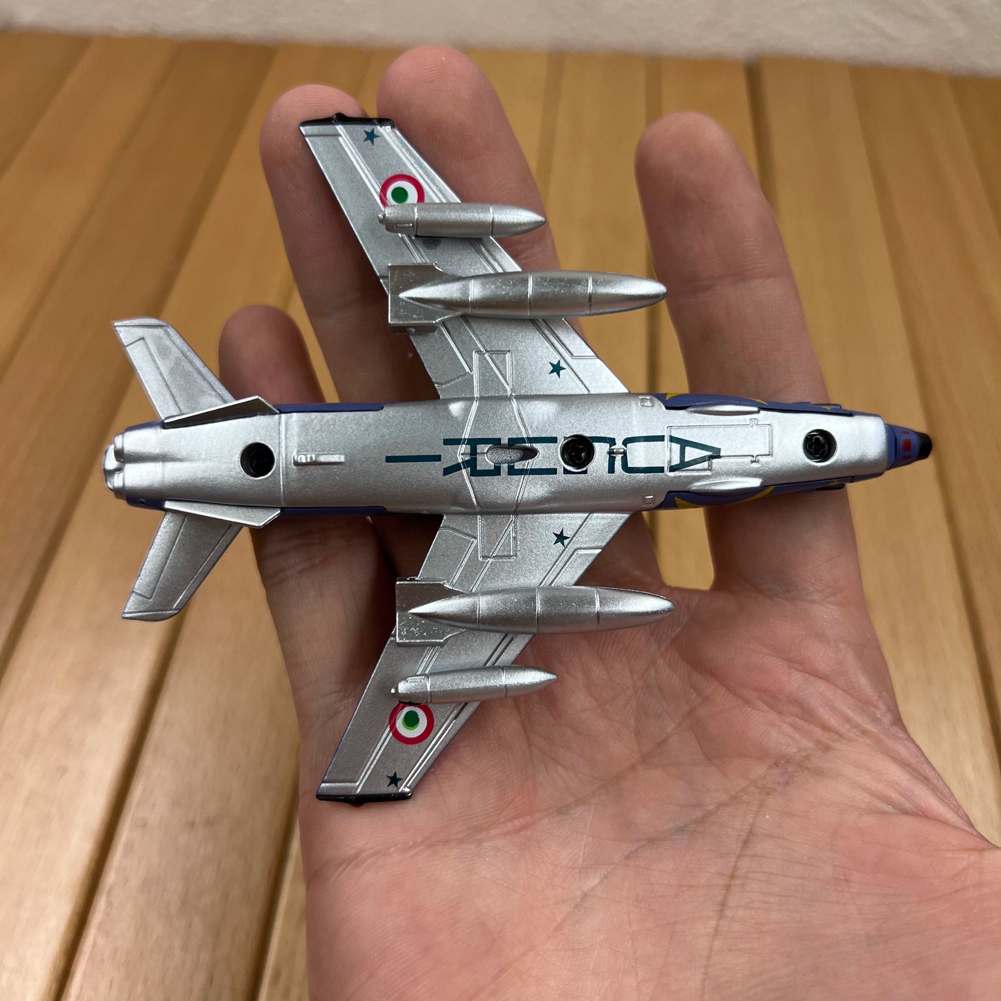 1/100 Scale 1983 Fiat G.91Y Jet Fighter Diecast Aircraft Model