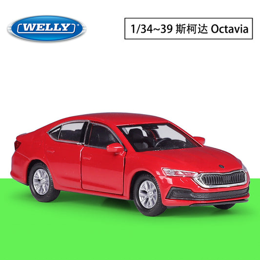 1/36 Scale Škoda Octavia Diecast Model Car Pull Back Toy