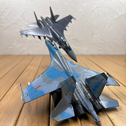 1/100 Scale Russian Sukhoi Su-35 Air Superiority Fighter Diecast Aircraft Model