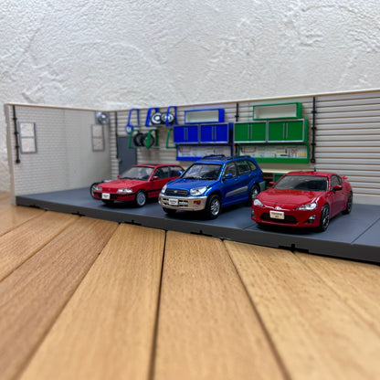 1/43 Scale Garage Diorama Set Plastic Build Your Own Garage Model