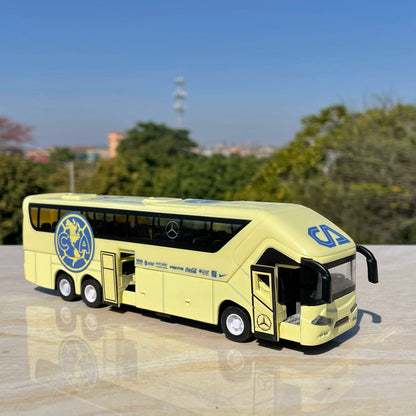 1/64 Scale World Soccer Club Coach Diecast Model Bus
