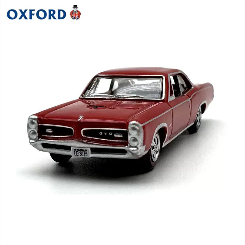 Gto Model Car 1/87 Scale 1966 Pontiac GTO Red Diecast Model Car – old boy hobby