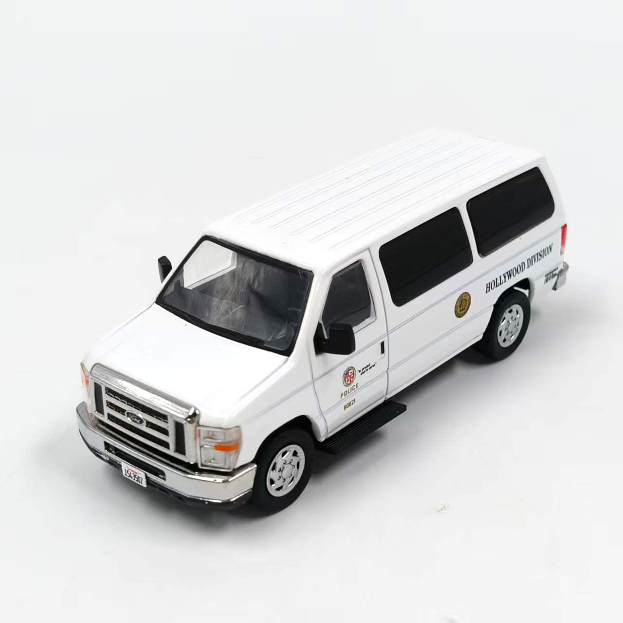 1/64 Scale Ford E-Series Van LAPD Hollywood Division Diecast Model Car
