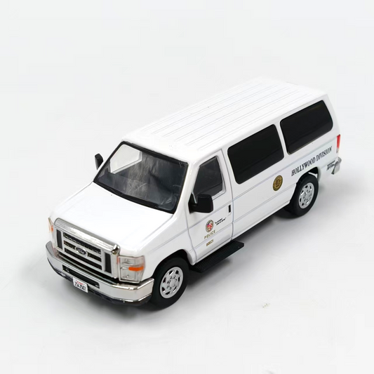 1/64 Scale Ford E-Series Van LAPD Hollywood Division Diecast Model Car