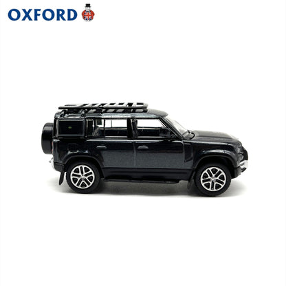 1/76 Scale New Land Rover Defender 110 Black Diecast Model Car