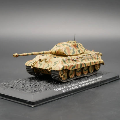 1/72 Scale 1944 Tiger II Sd.Kfz. 182 Porsche Turret WWII German Heavy Tank Diecast Model
