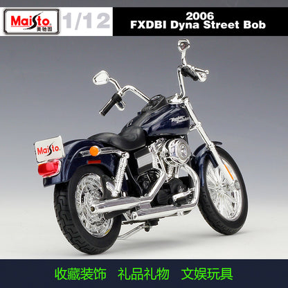 1/12 Scale Harley-Davidson Dyna FXDBI Street Bob Super Glide Sport Diecast Model Motorcycle