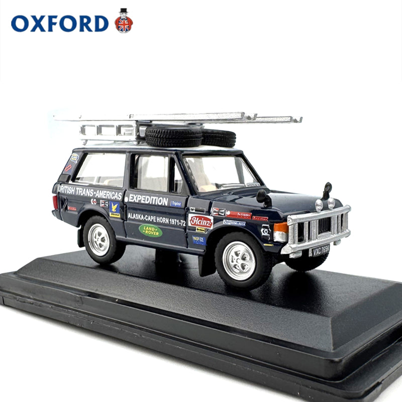 1/76 Scale Range Rover Classic British Trans-Americas Expedition Diecast Model Car