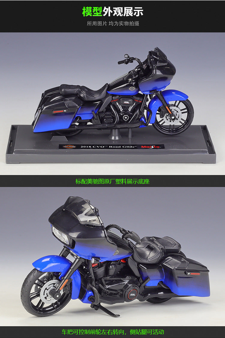 1/18 Scale Harley-Davidson CVO Road Glide Diecast Model Motorcycle