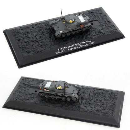 1/72 Scale WWII German Sd.Kfz. 250 Half-Track Panzer Tank Sturmgeschütz III Assault Gun Diecast Model