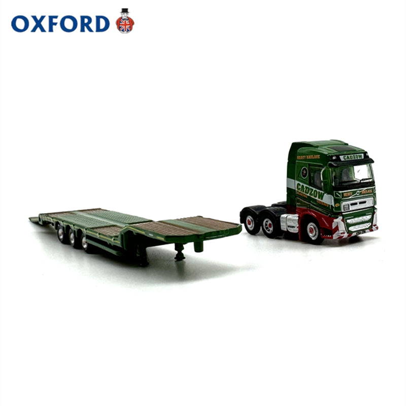 1/148 Scale Volvo FH4 Semi Low Loader Green Diecast Model