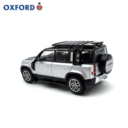 1/76 Scale New Land Rover Defender 110 Silver Diecast Model Car