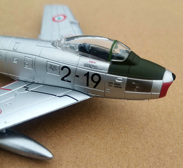 North American F-86 Sabre Transonic Jet Fighter 1/100 Scale Diecast Aircraft Model
