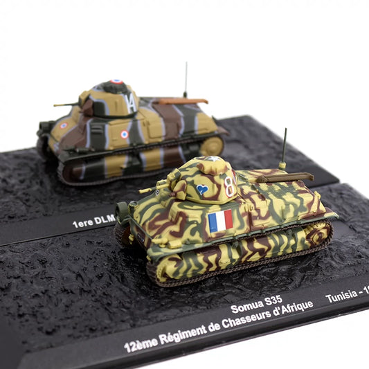 1/72 Scale SOMUA S35 WWII French Cavalry Tank Diecast Model