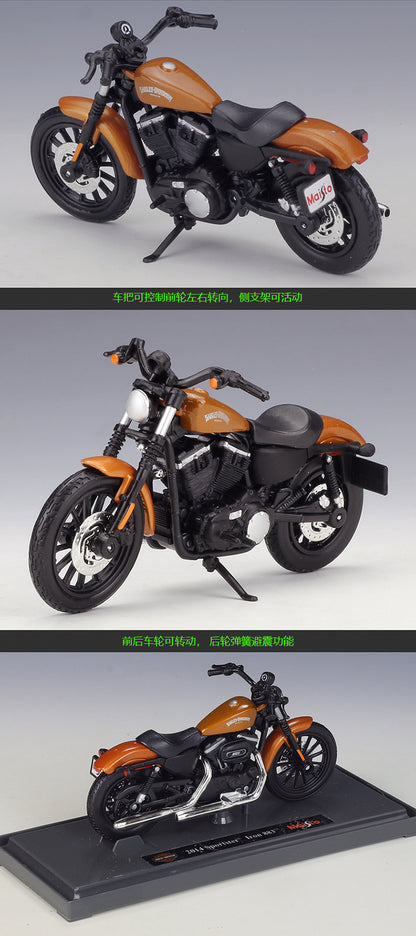 1/18 Scale 2014 Harley-Davidson Sportster Iron 883 Diecast Model Motorcycle