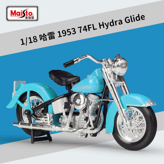 1/18 Scale 1953 Harley-Davidson FL Hydra Glide Diecast Model Motorcycle