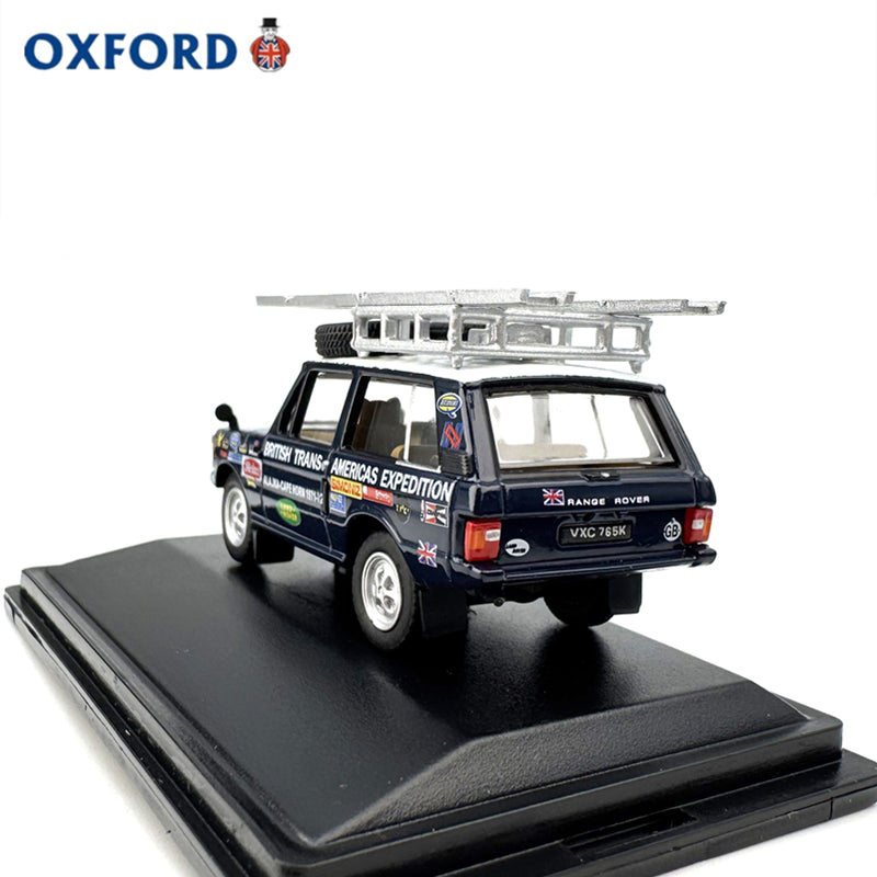 1/76 Scale Range Rover Classic British Trans-Americas Expedition Diecast Model Car