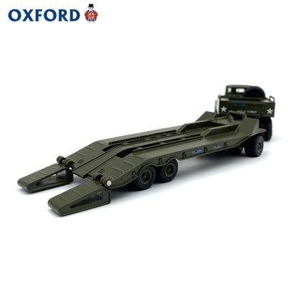 1/76 Scale US Army Diamond T Tank Transporter and Trailer Diecast Model