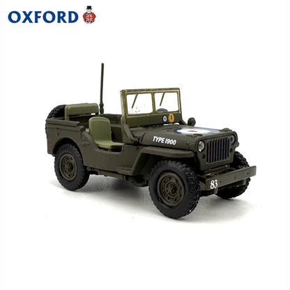 1/76 Scale Willys MB Army Truck RAF Diecast Model Car