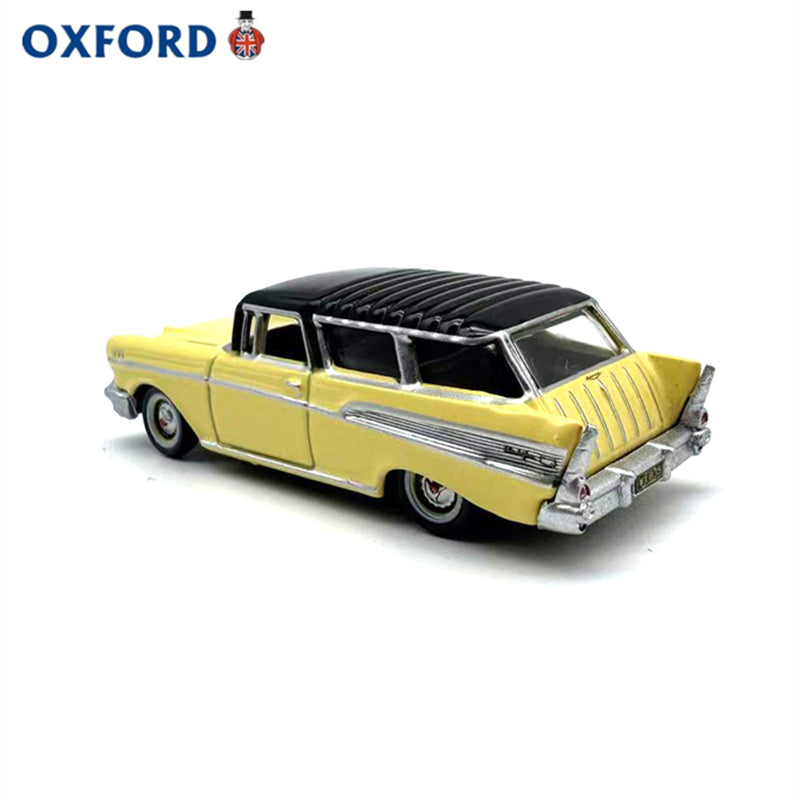 1/87 Scale 1957 Chevrolet Nomad Sport Wagon Yellow Diecast Model Car
